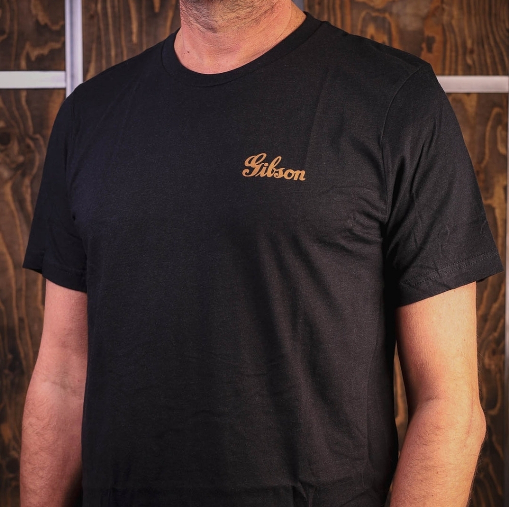 Gibson Black Crew Neck T-Shirt